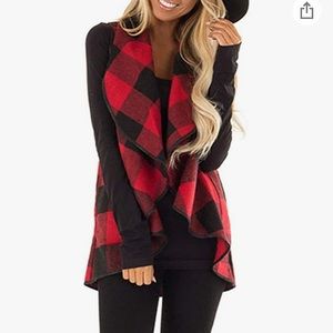 Buffalo plaid casual lapel